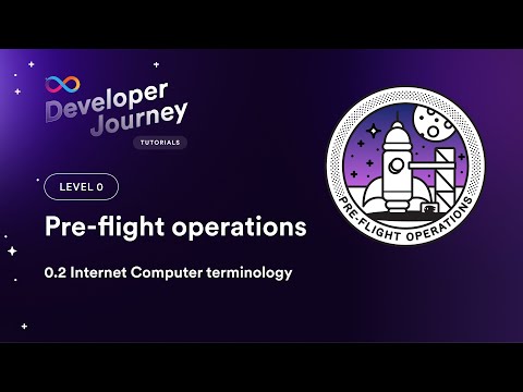 ICP Developer Liftoff 0.2 | Internet Computer terminology